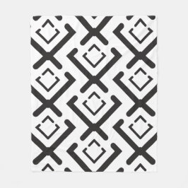 Manta Polar Patrón de forma de diamante concéntrico geométrico