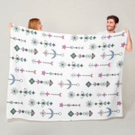 Manta Polar Patrón de formas geométricas coloridas 22