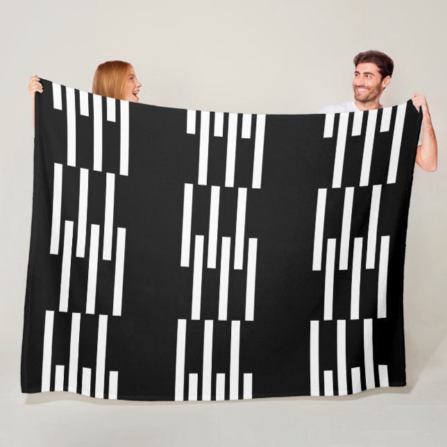 Manta Polar Patrón de formas geométricas sólidas modernas 2 (In situ)