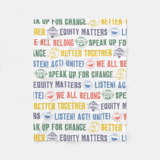 Manta Polar Patrón de frases inspiradoras (Anverso)