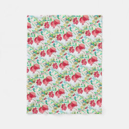 Manta Polar Patrón de frutos rojos granados Alimentos Hebreo