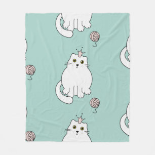 Manta Polar Patrón de gato
