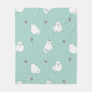 Manta Polar Patrón de gato