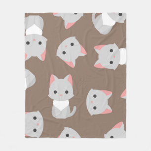 Manta Polar Patrón de gato