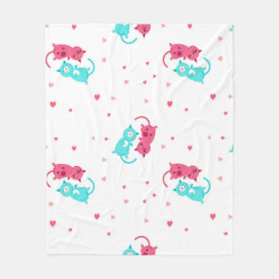 Manta Polar Patrón de gato