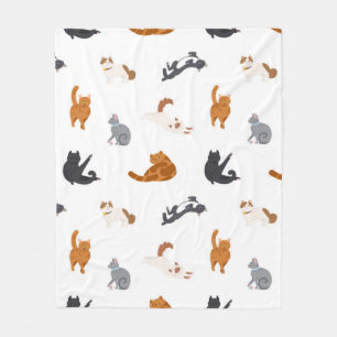 Manta Polar Patrón de gato