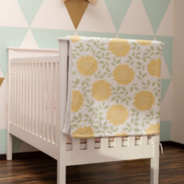 Manta Polar Patrón de girasol de país rústico