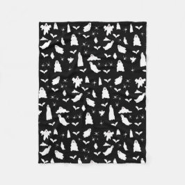 Manta Polar Patrón de Halloween de Fantasma Cuta, Bats & Spide