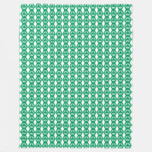 Patrón de Hexágono Blanco Verde Trébol