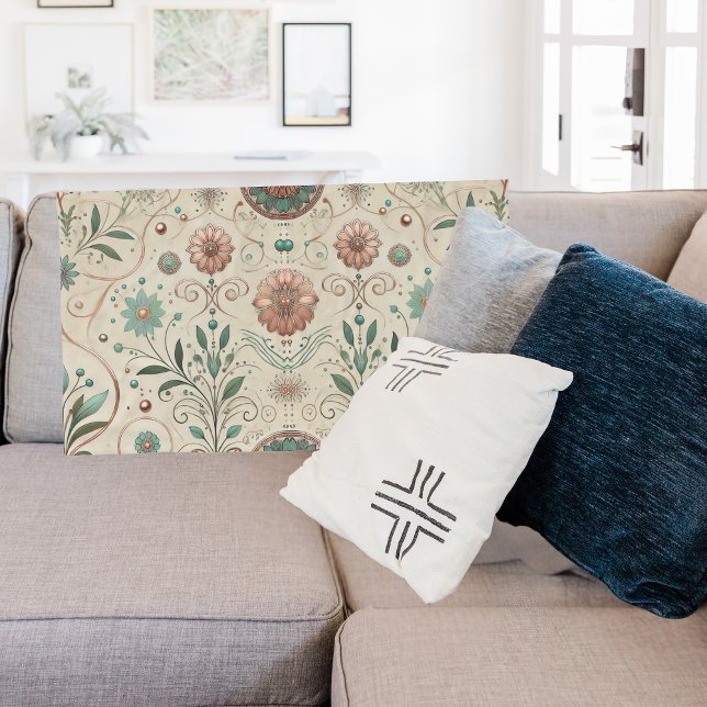 Manta Polar Patrón de hierba de Boho (Subido por el creador)