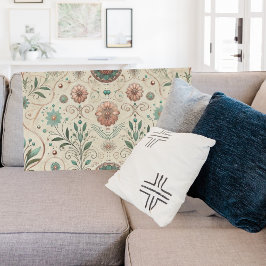Manta Polar Patrón de hierbas boho