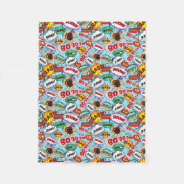 Manta Polar Patrón de historietas de la bomba