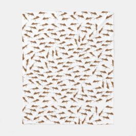 Manta Polar Patrón de hormigas cortas