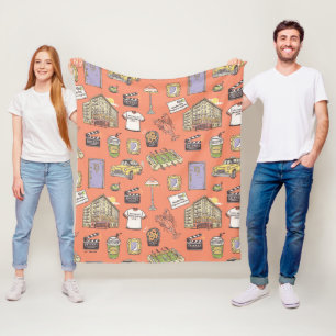 Manta Polar Patrón de iconos coloridos de FRIENDS™