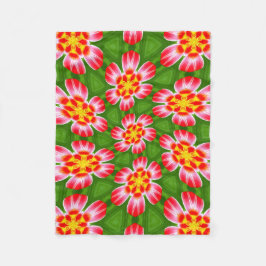 Manta Polar Patrón de ilimidades rojas