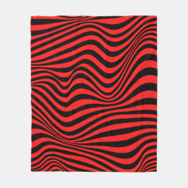 Manta Polar Patrón de ilusión óptica ondulada