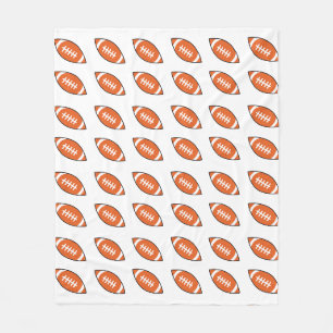 Manta Polar Patrón de ilustracion de fútbol americano