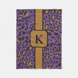 Manta Polar Patrón de impresión de animales leopardo jaguar pe