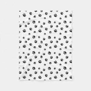 Manta Polar Patrón de impresión de pintura negra