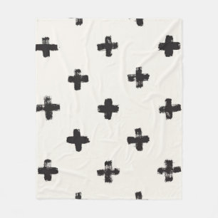 Manta Polar Patrón de infiltración vintage del pincel