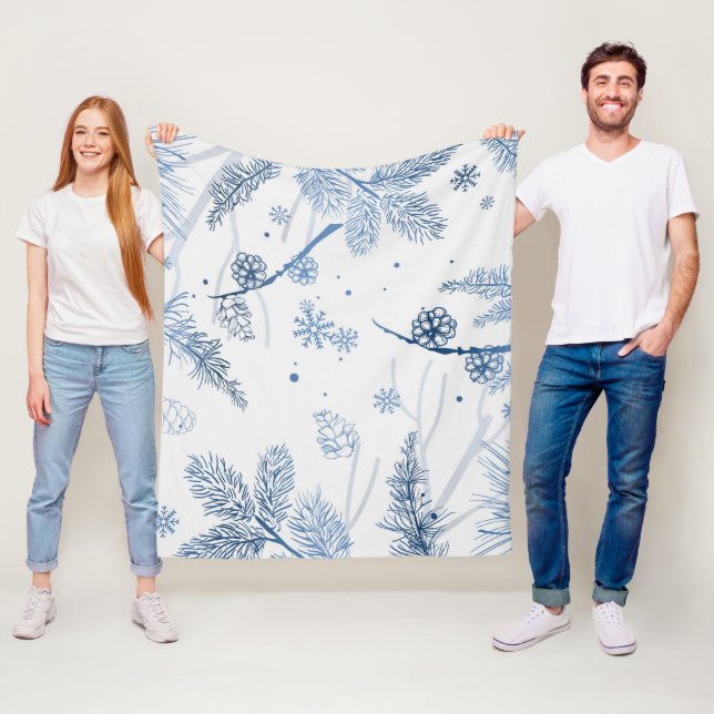 Manta Polar Patrón de invierno 2 (In situ)