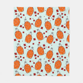 Manta Polar Patrón de jarabe de arce canadiense