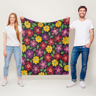 Manta Polar Patrón de jardín floral