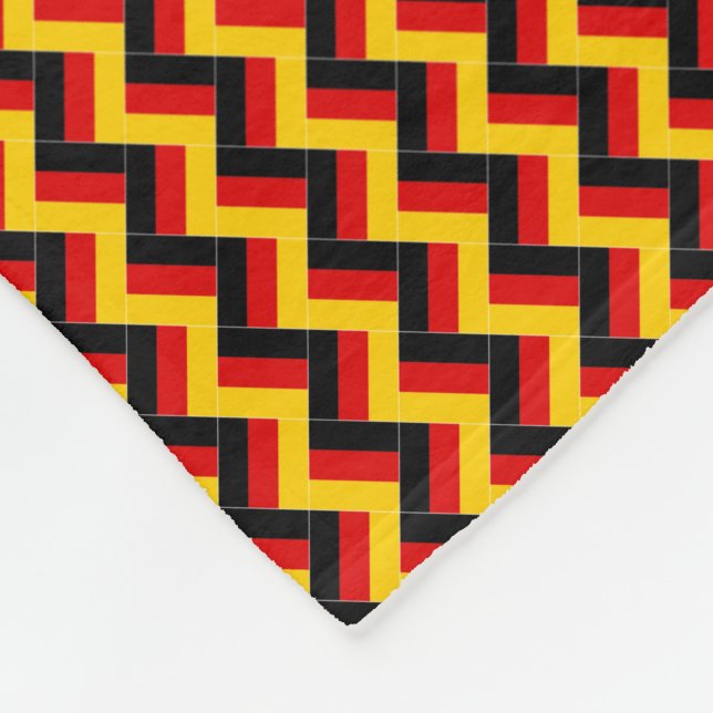 Manta Polar Patrón de la bandera de Alemania (Esquina)