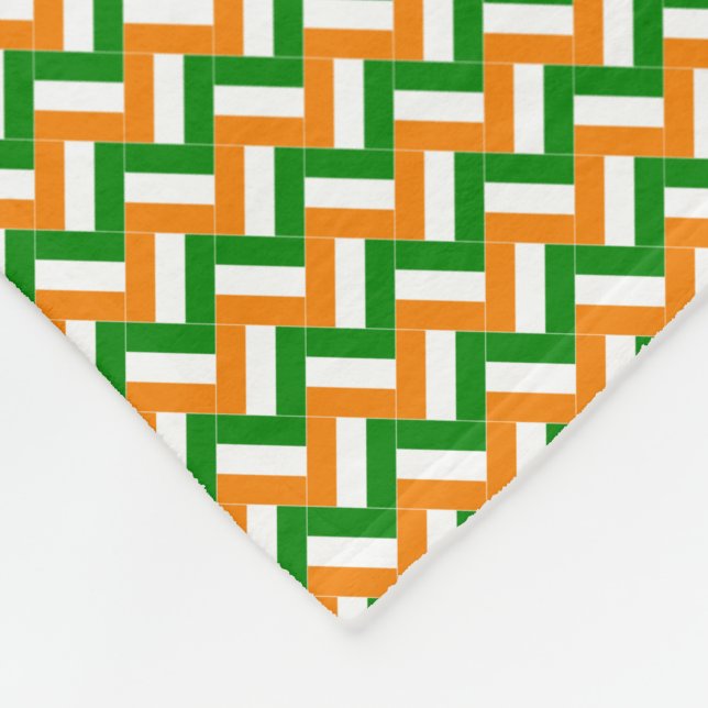 Manta Polar Patrón de la bandera de Costa de Marfil (Esquina)