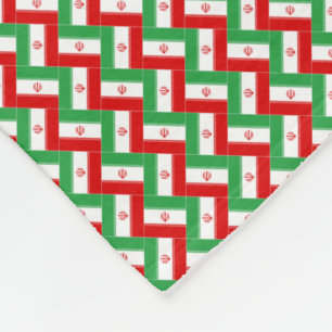 Manta Polar Patrón de la bandera de Irán en mosaico