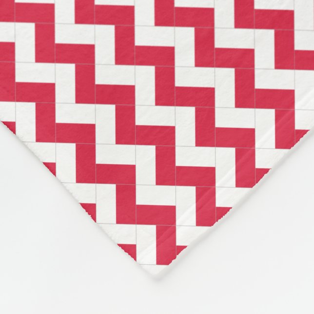 Manta Polar Patrón de la bandera de Polonia (Esquina)