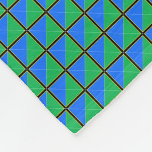 Manta Polar Patrón de la bandera de Tanzania en mosaico