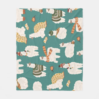 Manta Polar Patrón de la montaña Llama Sweater Seamless.