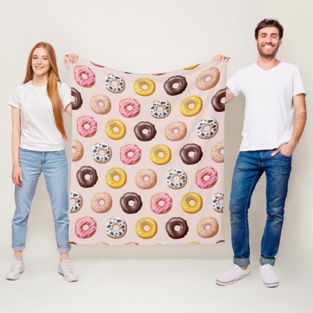 Manta Polar Patrón de la tienda de panaderías de Donut (In situ)