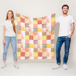 Manta Polar Patrón de la trama de la trama del mosaico de la c