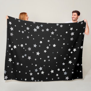 Manta Polar Patrón de las Estrellas de Plata Cuta   Cualquier 