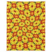 Patrón de las flores doradas