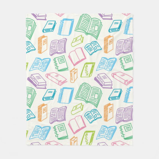 Manta Polar Patrón de libro (Anverso)