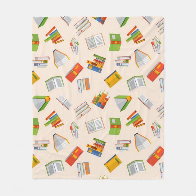 Manta Polar Patrón de libro (Anverso)