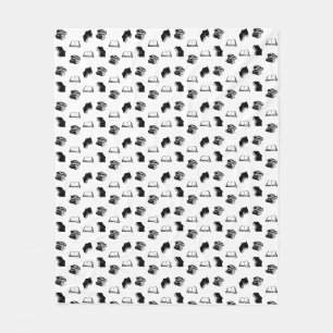 Manta Polar Patrón de libros bibliofilia moderna