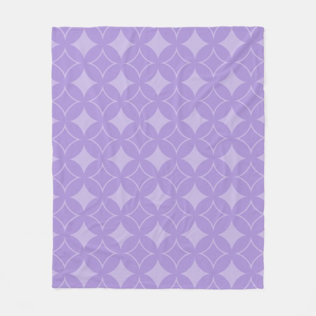 Manta Polar Patrón de Lilac (Anverso)