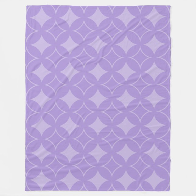 Manta Polar Patrón de Lilac (Anverso)