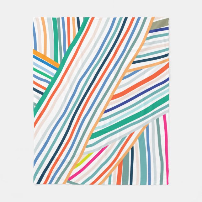 Manta Polar Patrón de línea (Anverso)