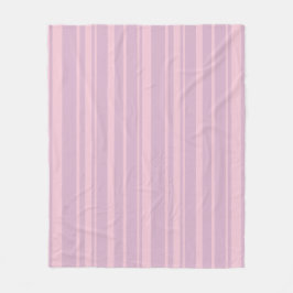 Manta Polar Patrón de Línea Morado y Rosa