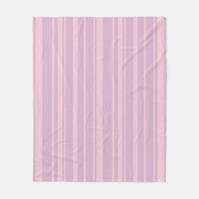 Manta Polar Patrón de Línea Morado y Rosa (Anverso)