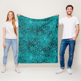 Manta Polar Patrón de lunares con brillo glamour en degradado 