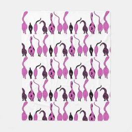 Manta Polar Patrón de manchas púrpuras de gato