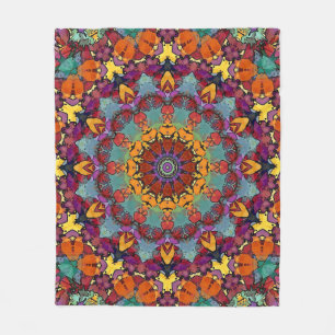 Manta Polar Patrón de Mandala de Caleidoscopio Fractal-64351