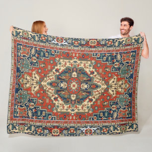 Manta Polar Patrón de Mandala ornamental de estilo persa vinta