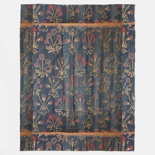 Manta Polar Patrón de margarita floral William Morris (Anverso)